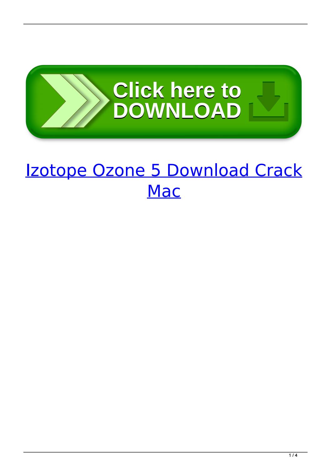 Download izotope ozone 5 full crack mac